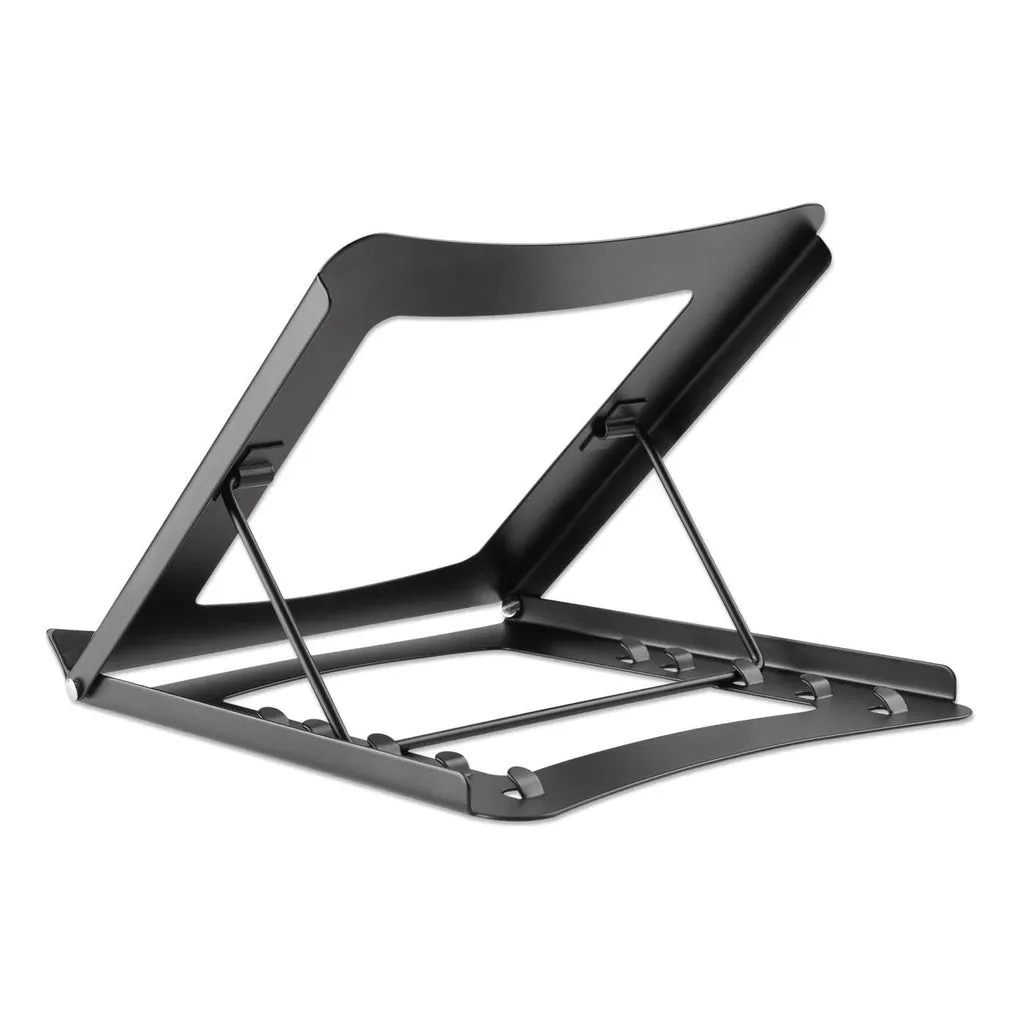 Manhattan Laptop And Tablet Stand, Adjustable (5 Positions), Suitable For All Tablets And Laptops Up To 15.6", Portable