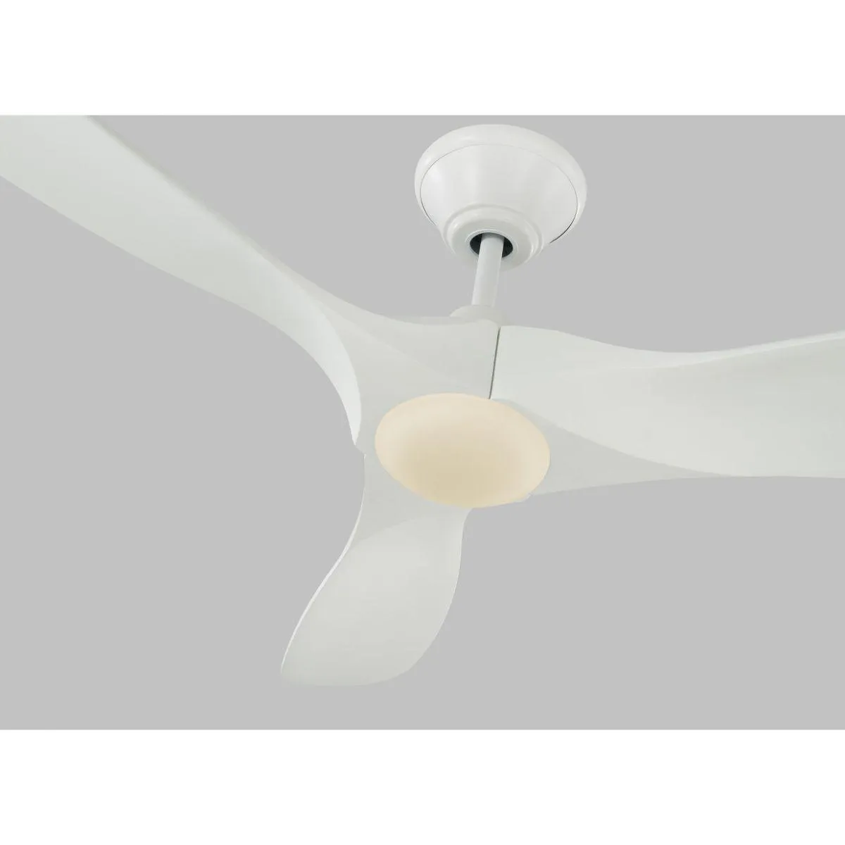 Maverick II 52 Inch Matte White Damp Rated LED Ceiling Fan with Remote