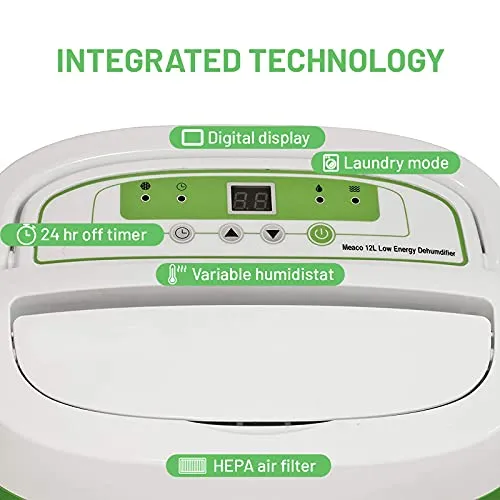 Meaco 12L Low Energy Dehumidifier and Air Purifier (New)