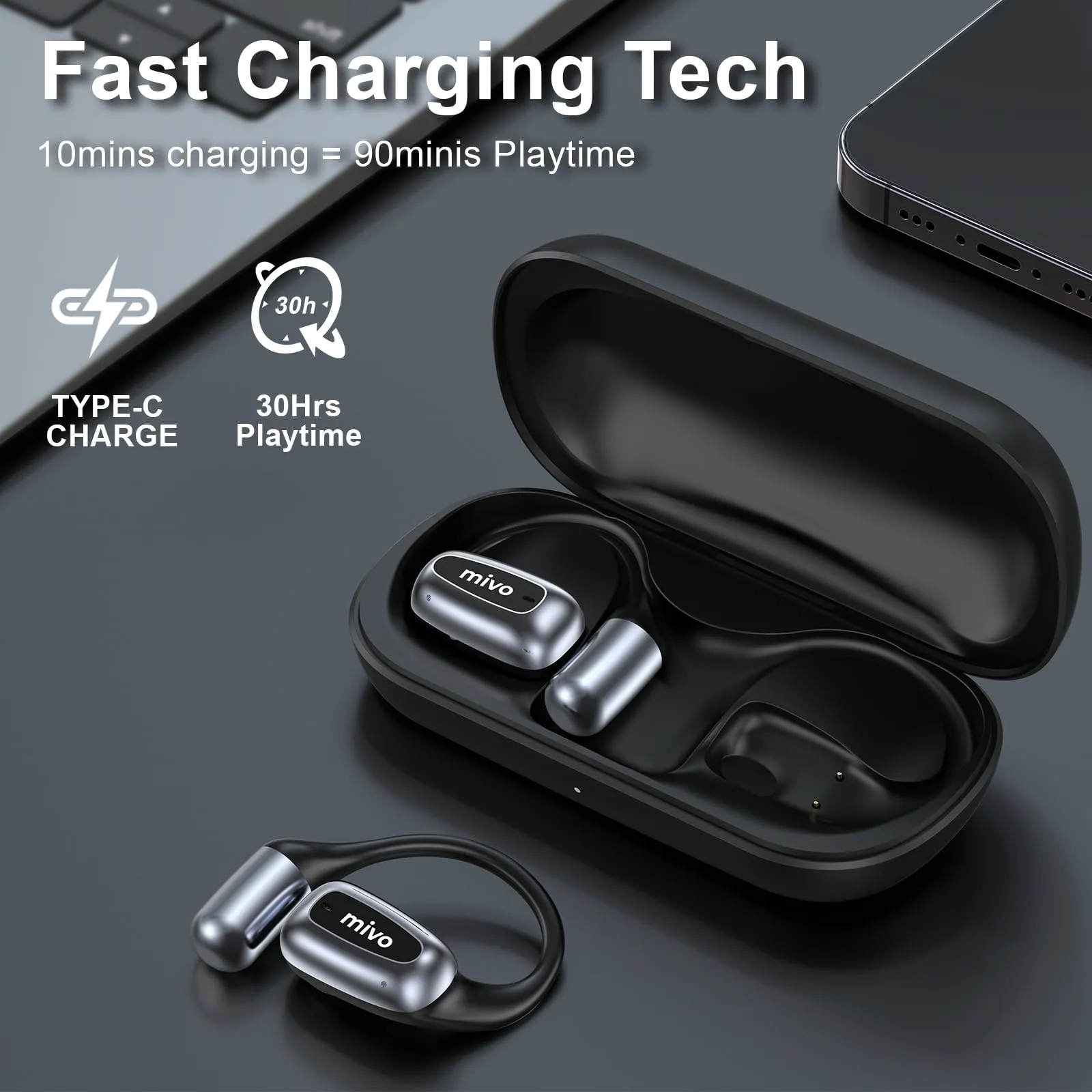 mivo Open Ear Headphones