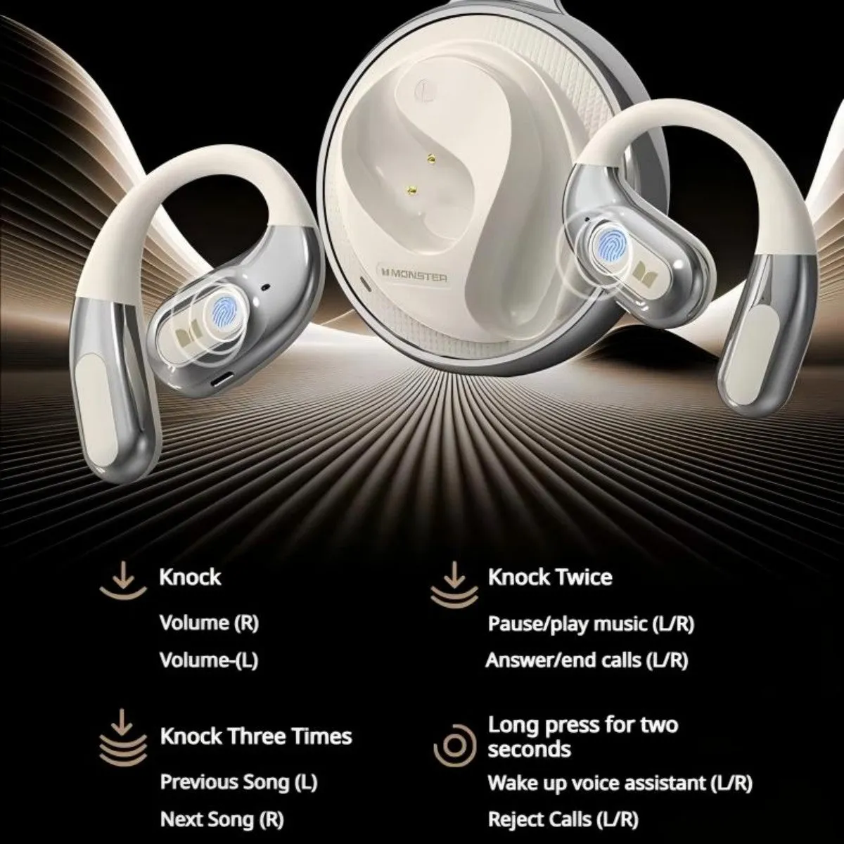 MONSTER AC330 Open Ear Bluetooth Earphones