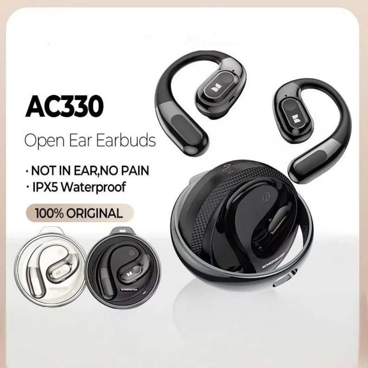 MONSTER AC330 Open Ear Bluetooth Earphones
