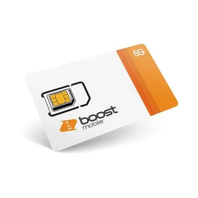 New - Boost Mobile Preloaded SIM Card (15GB) - 1 Month