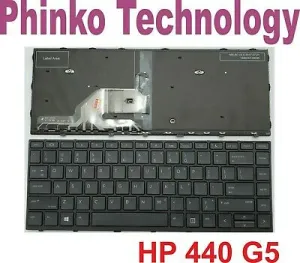 NEW Keyboard for HP Probook 440 G5 430 G5 445 G5 Series with Backlit   Frame