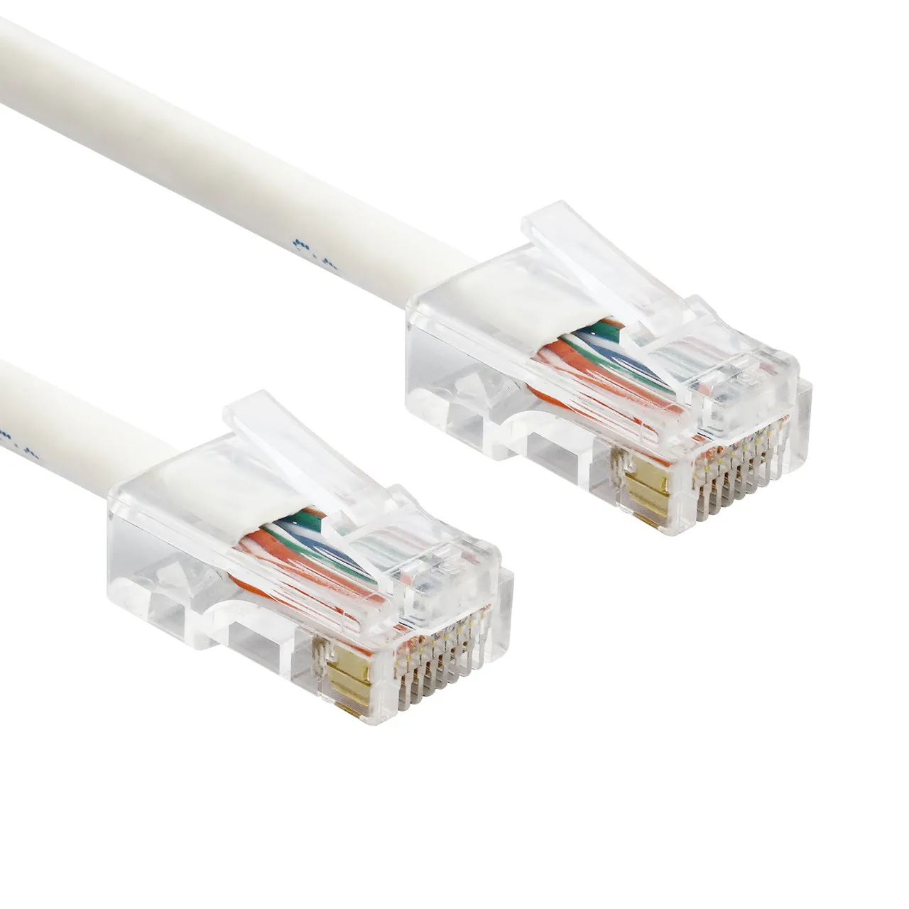 Non Booted RJ45 Cat5e Ethernet Network Patch Cable Gold Plated UTP(1-15ft)