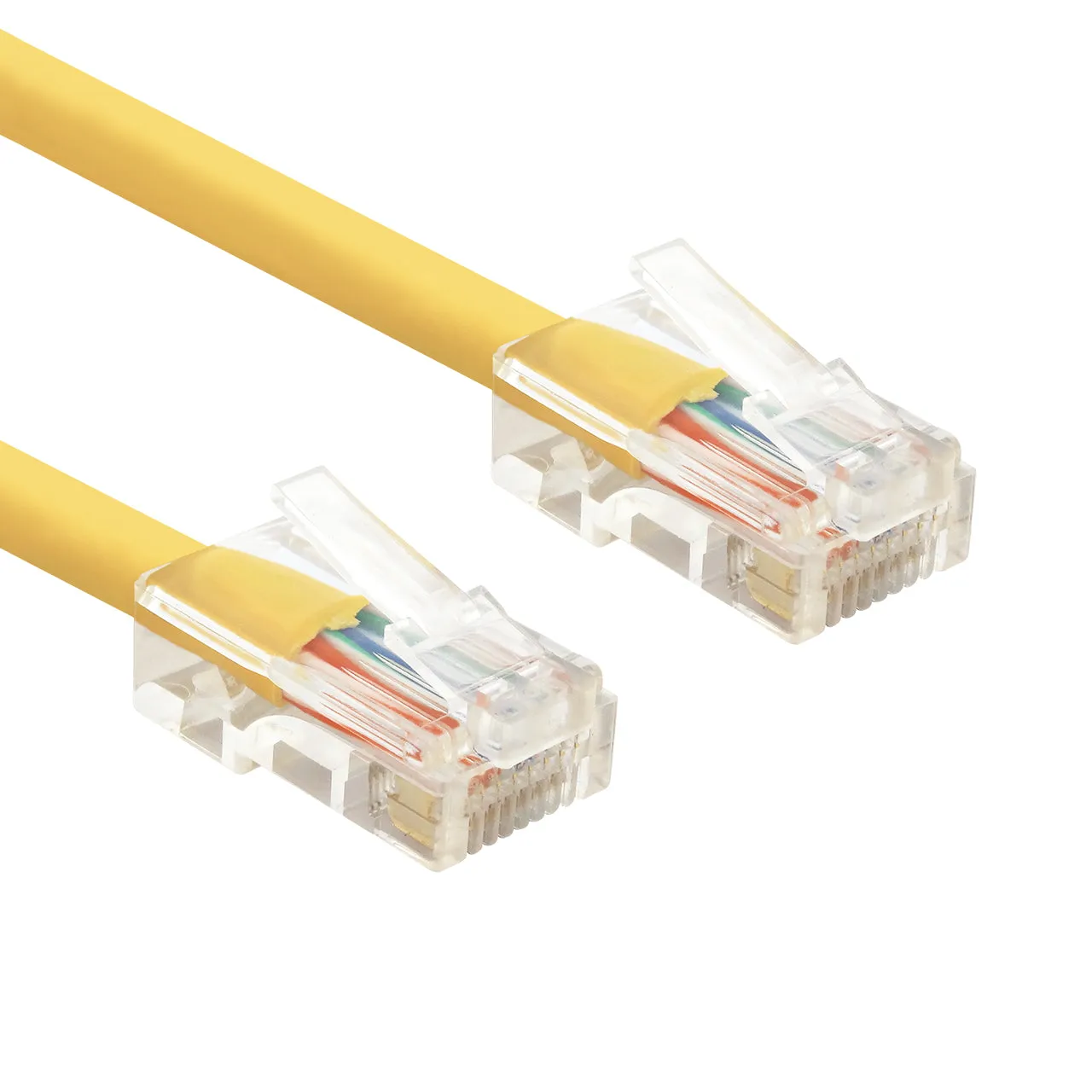 Non Booted RJ45 Cat5e Ethernet Network Patch Cable Gold Plated UTP(1-15ft)