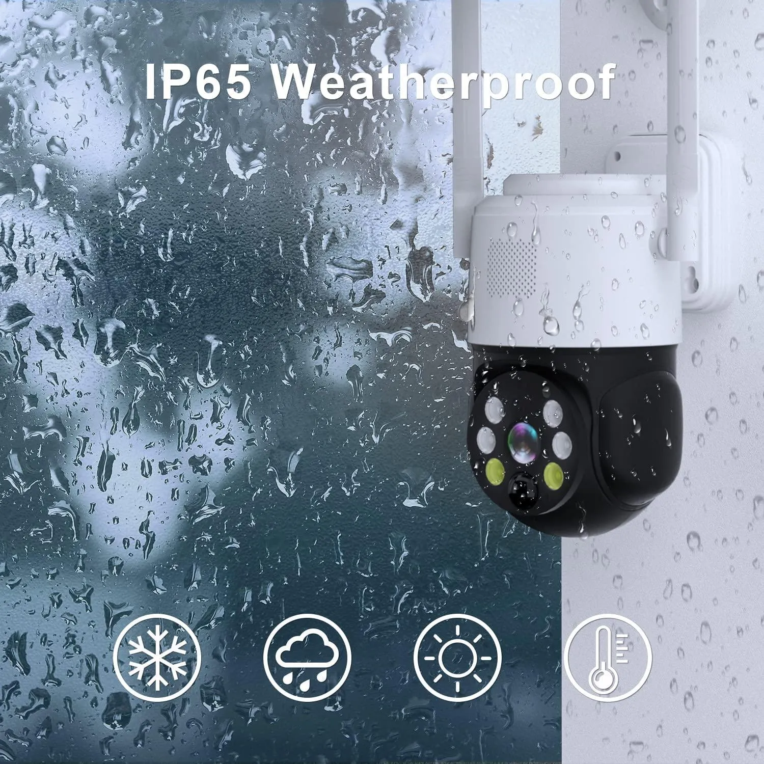 Outdoor Solar Powered IP Surveillance Security Camera With Solar Panel-LD-P2P-2