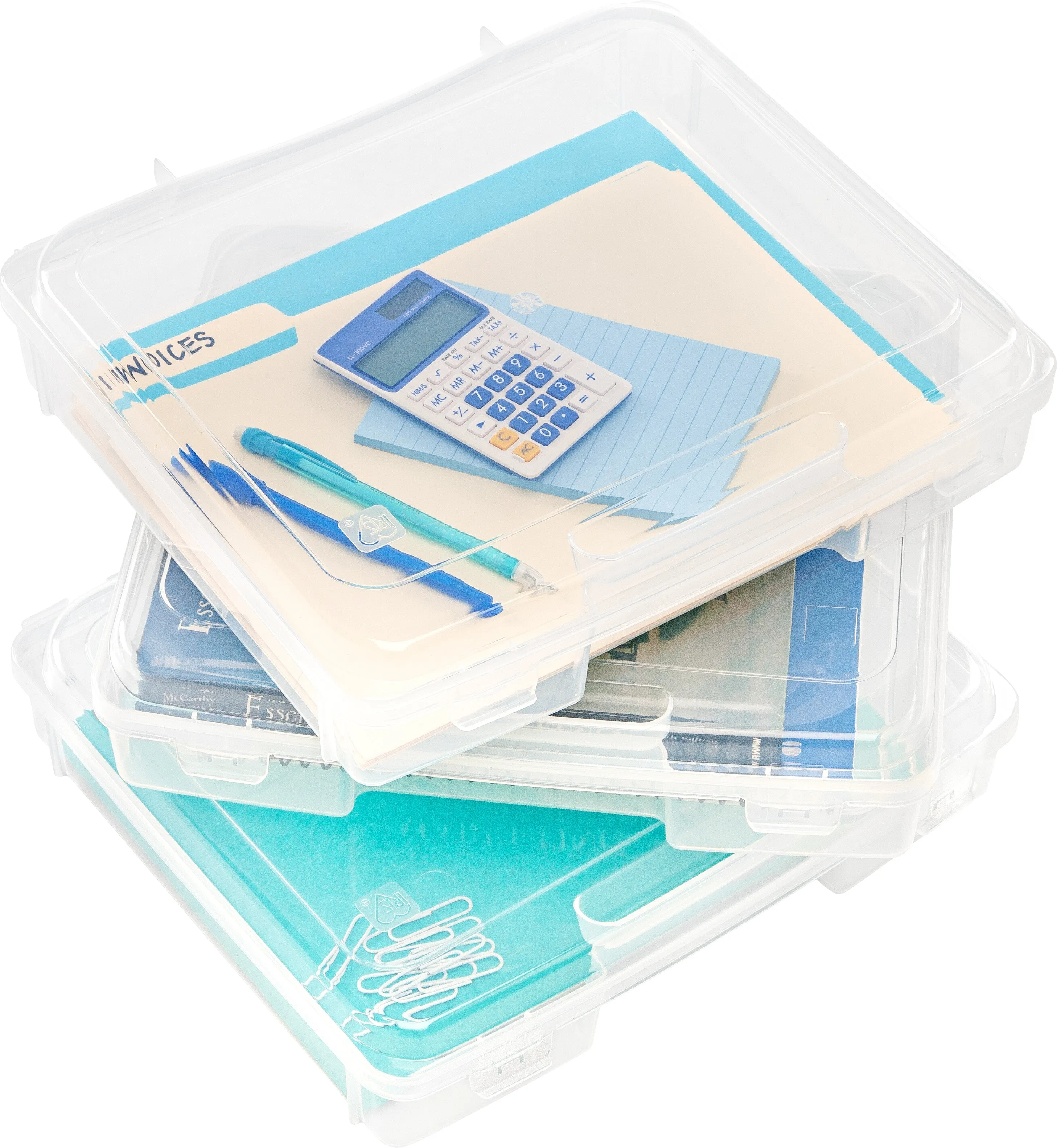 Portable Project Case, 6 Pack, Clear