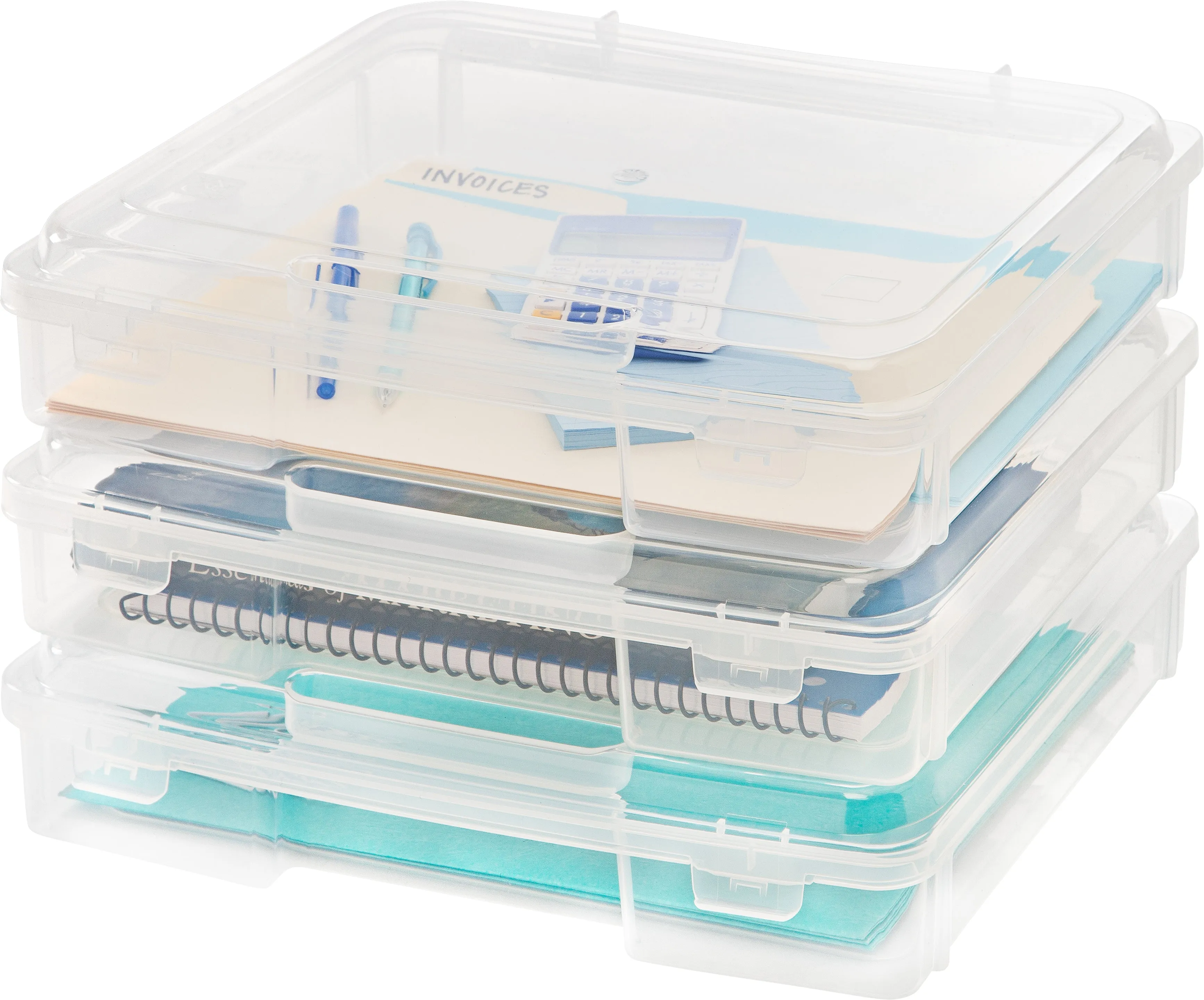 Portable Project Case, 6 Pack, Clear
