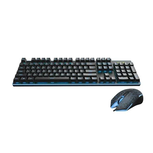 RAPOO V100S ADJUSTABLE BACKLIT GAMING KEYBOARD & OPTICAL GAMING MOUSE COMBO