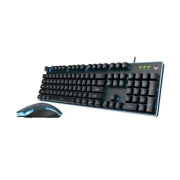 RAPOO V100S ADJUSTABLE BACKLIT GAMING KEYBOARD & OPTICAL GAMING MOUSE COMBO