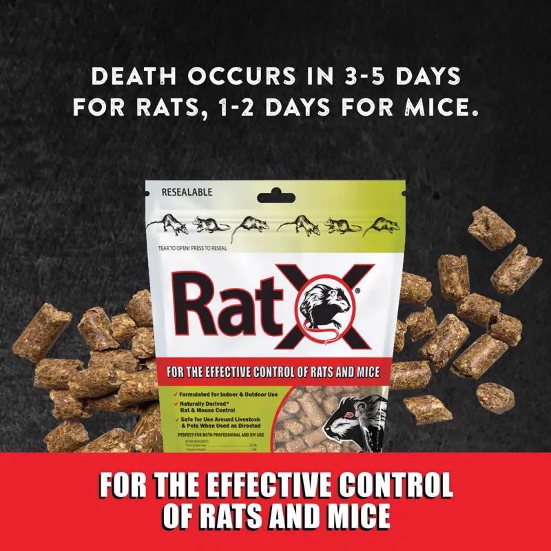 RatX Non-Toxic Bait Pellets For Mice and Rats 8 oz 1 pk