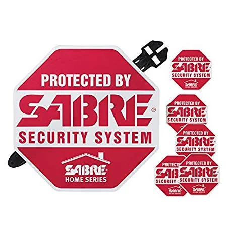 Sabre Security System Sign