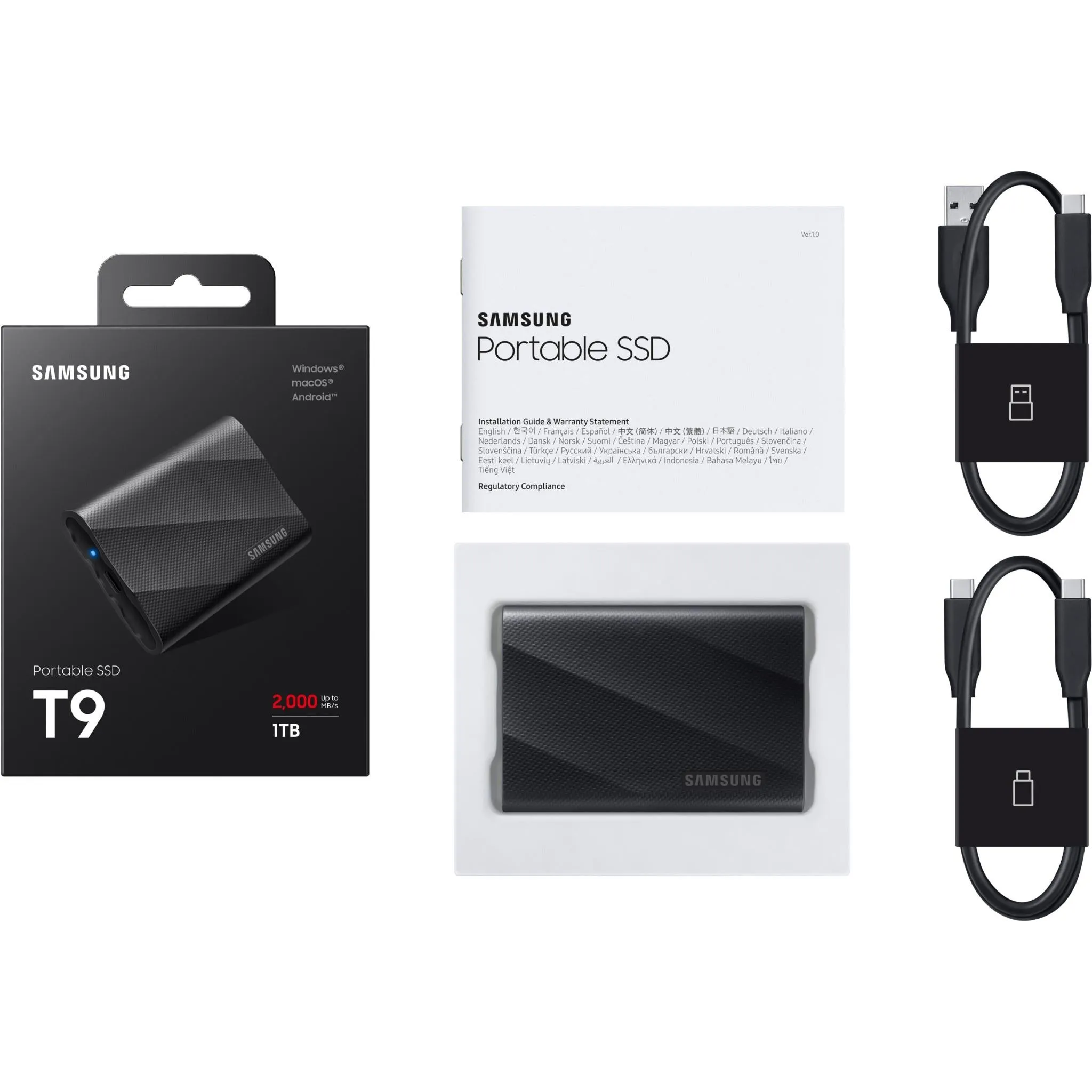 Samsung Portable T9 SSD 1TB (Black)