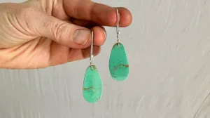 Santo Domingo Pueblo Turquoise Earrings. Kewa. Native American. 1270