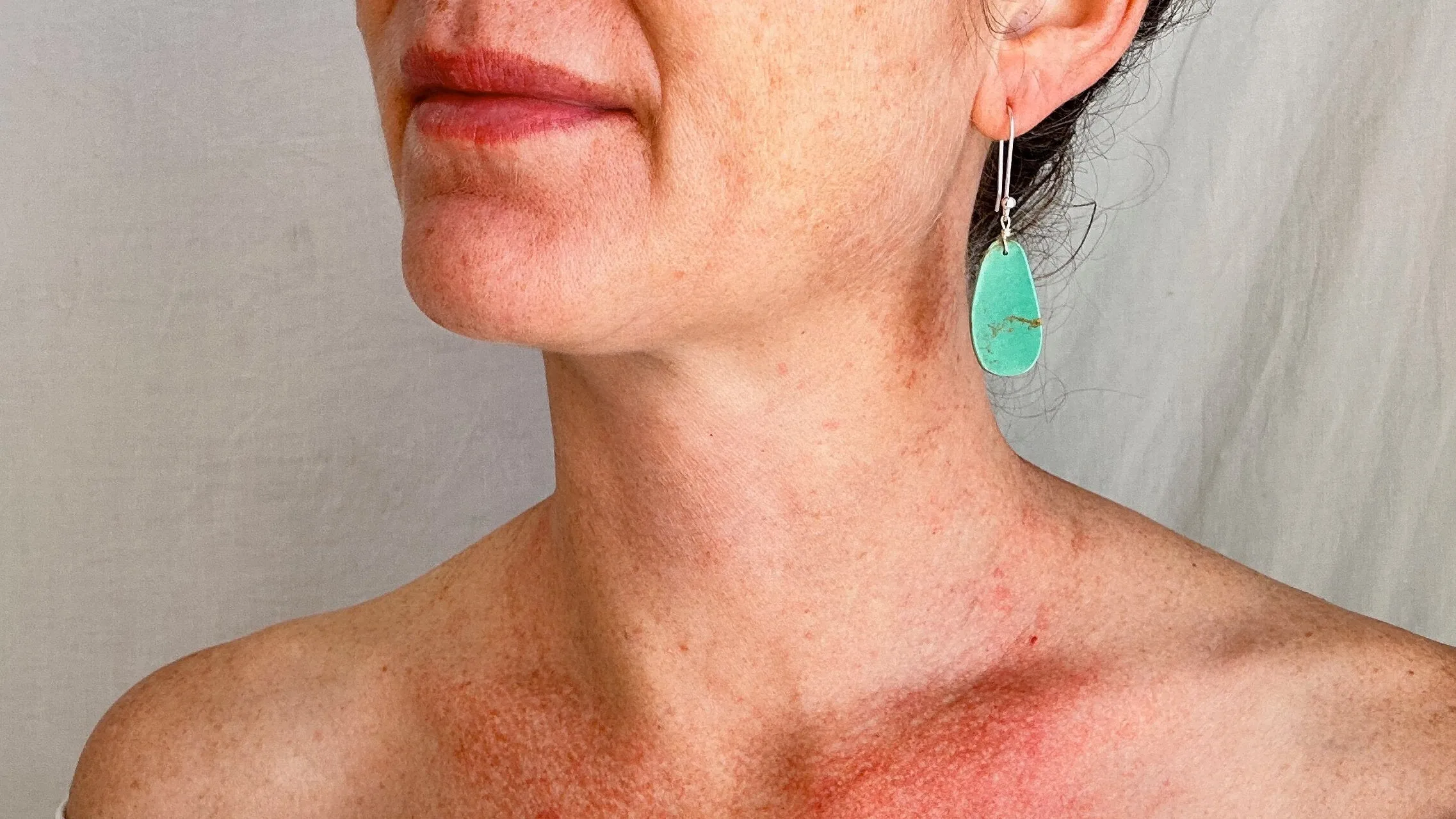 Santo Domingo Pueblo Turquoise Earrings. Kewa. Native American. 1270