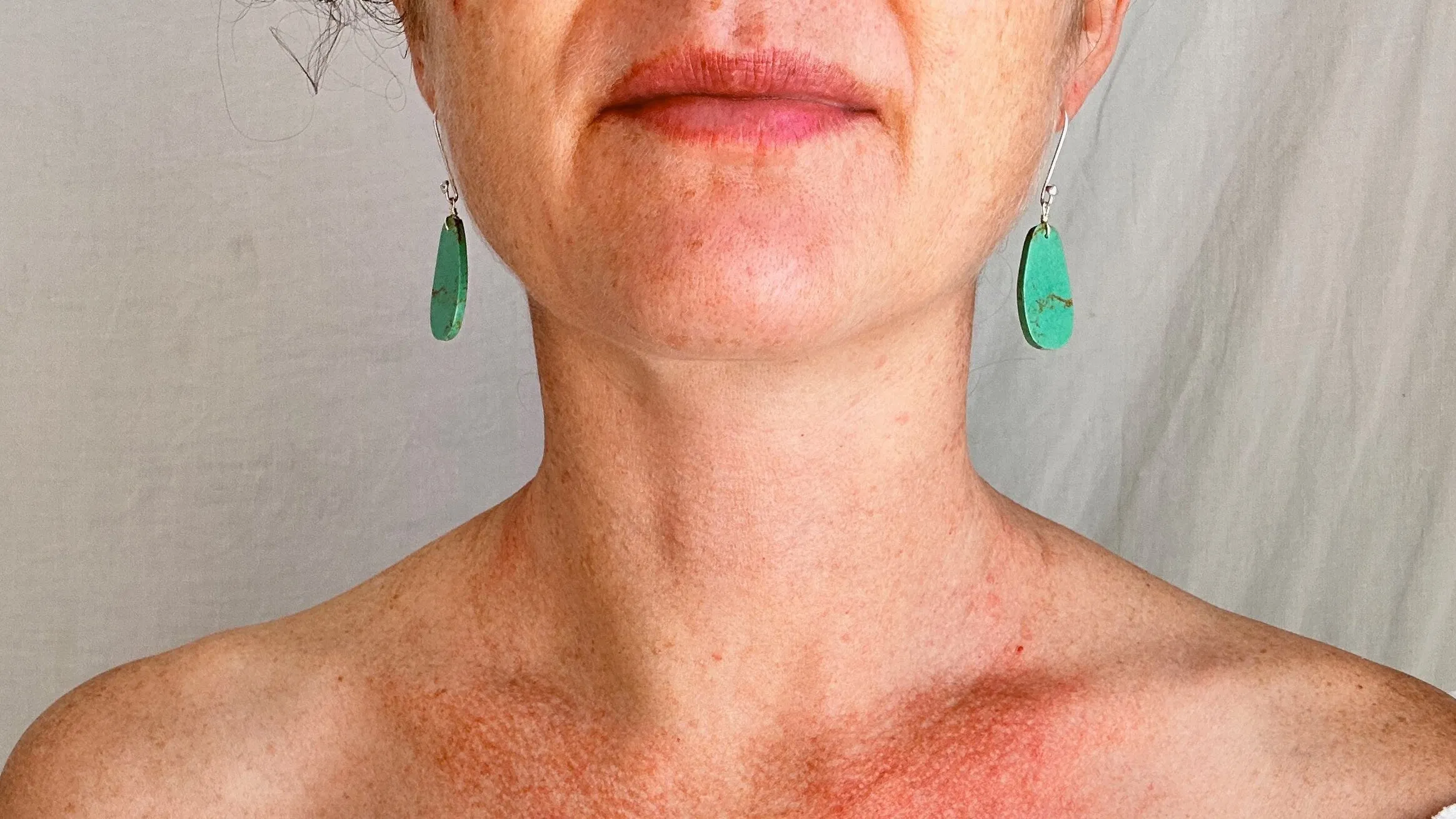 Santo Domingo Pueblo Turquoise Earrings. Kewa. Native American. 1270
