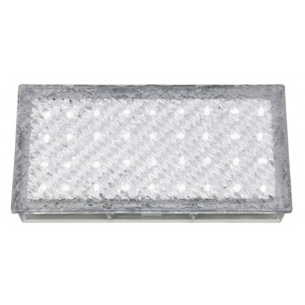 Searchlight 9915WH Led Recessed Indoor & Outdoor Walkover Clear Rectangle - White Led