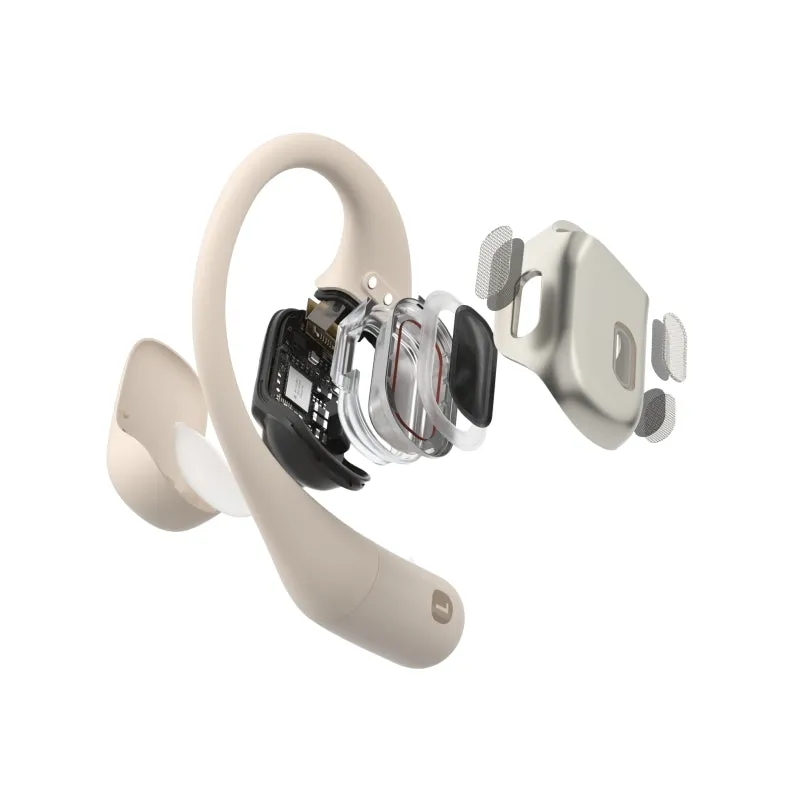 SHOKZ OpenFit Open Ear True Wireless Bone Conduction Earbuds - Beige