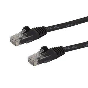 Startech.Com 5M Cat6 Ethernet Cable - Black Snagless Gigabit Cat 6 Wire - 100W Poe Rj45 Utp 650Mhz Category 6 Network Pa