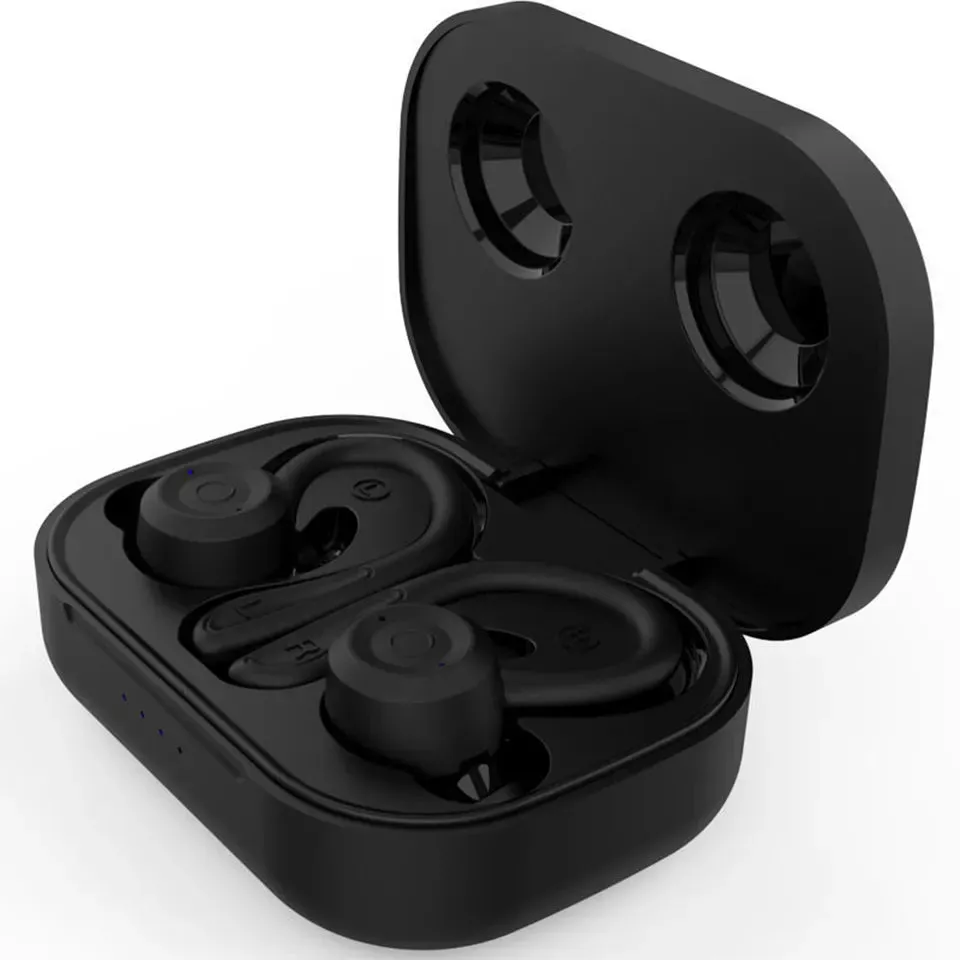 T20 Stereo True Wireless Bluetooth Sports Earphones with Earhook 2-in-1 Combo Super Bass Big Battery Headset