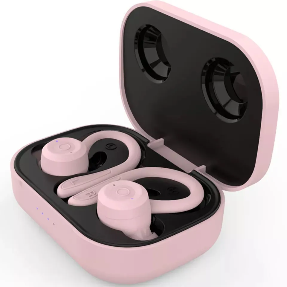 T20 Stereo True Wireless Bluetooth Sports Earphones with Earhook 2-in-1 Combo Super Bass Big Battery Headset