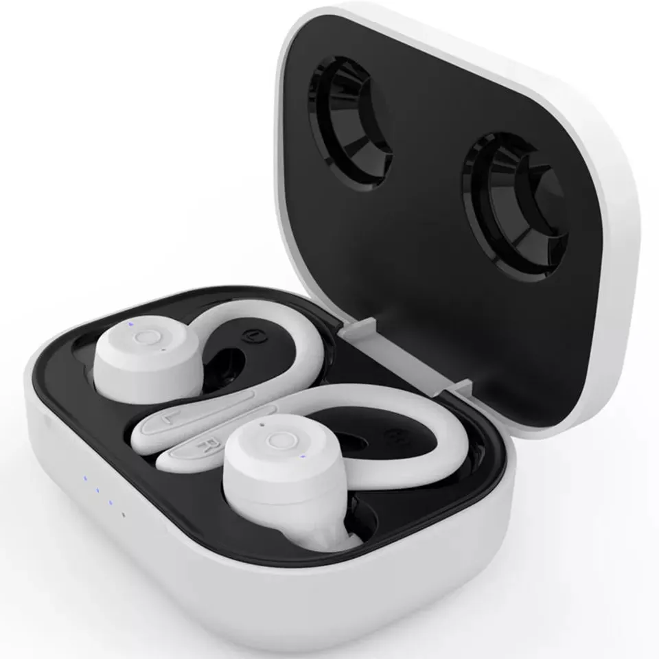 T20 Stereo True Wireless Bluetooth Sports Earphones with Earhook 2-in-1 Combo Super Bass Big Battery Headset