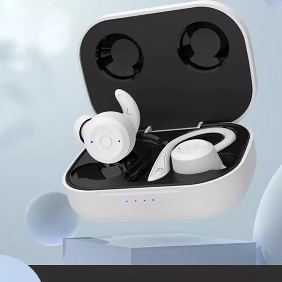 T20 Stereo True Wireless Bluetooth Sports Earphones with Earhook 2-in-1 Combo Super Bass Big Battery Headset