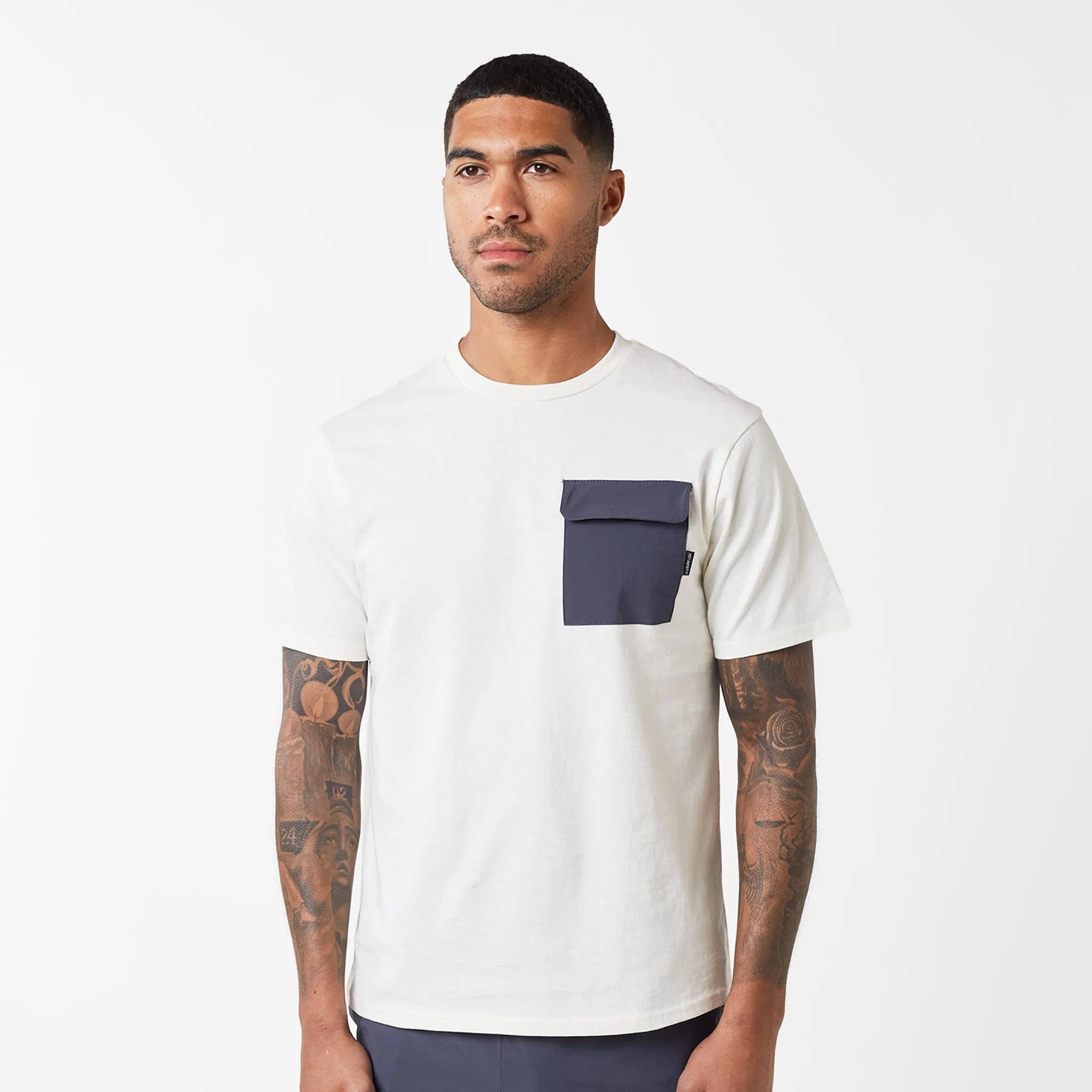 Tech Pocket Twinset | Off White Charcoal