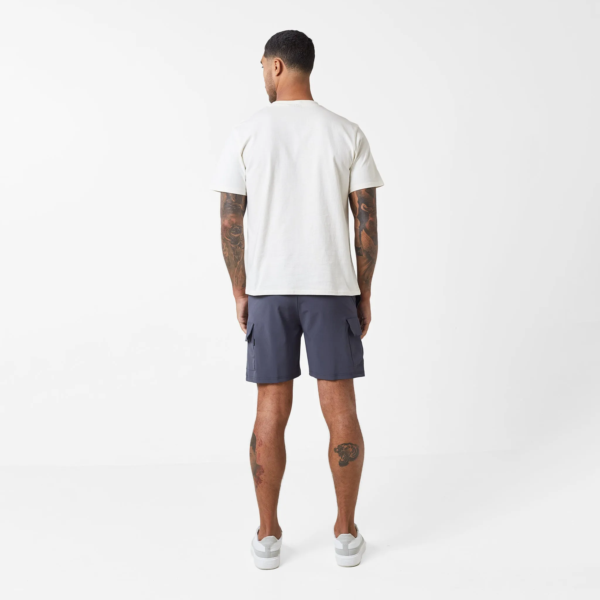 Tech Pocket Twinset | Off White Charcoal