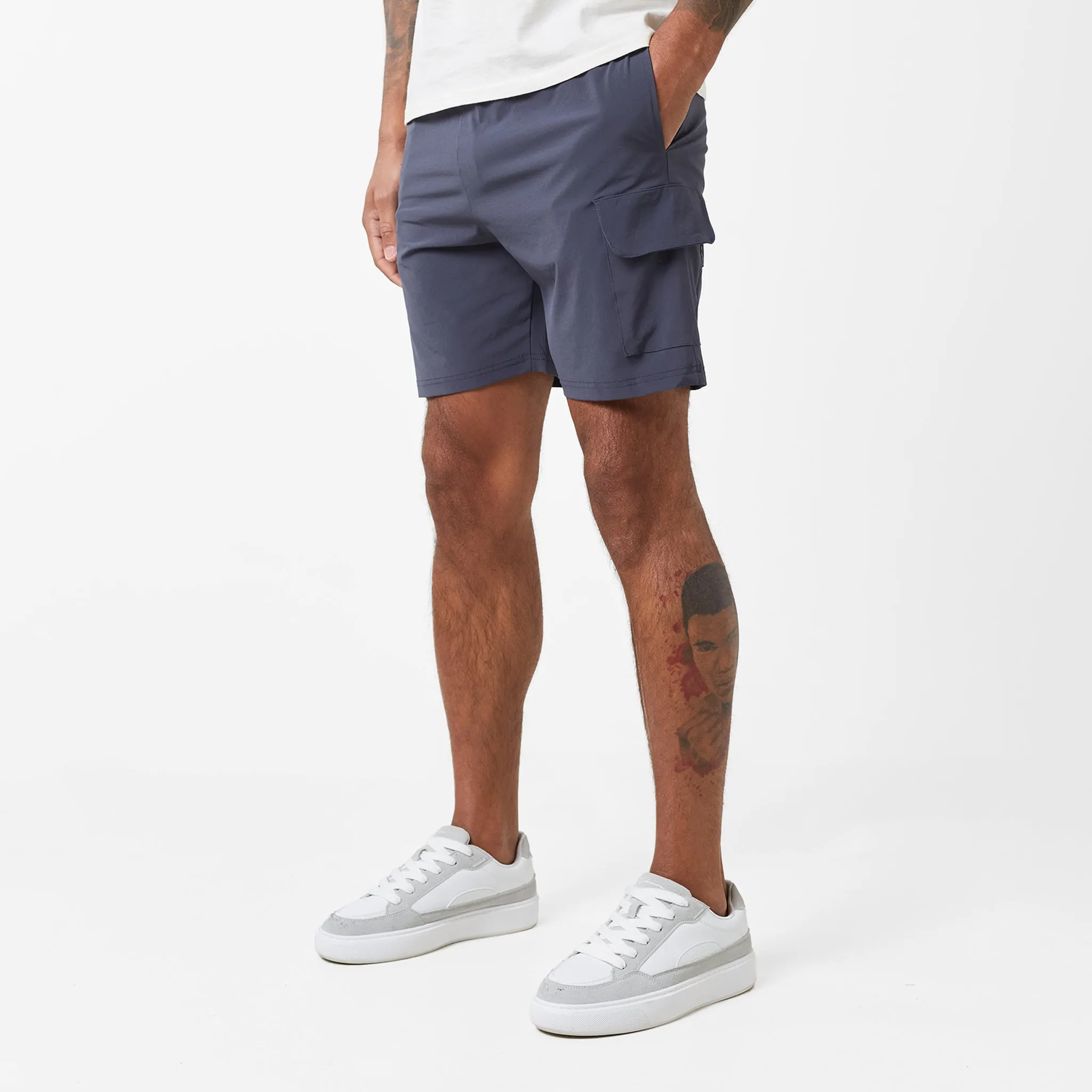 Tech Pocket Twinset | Off White Charcoal