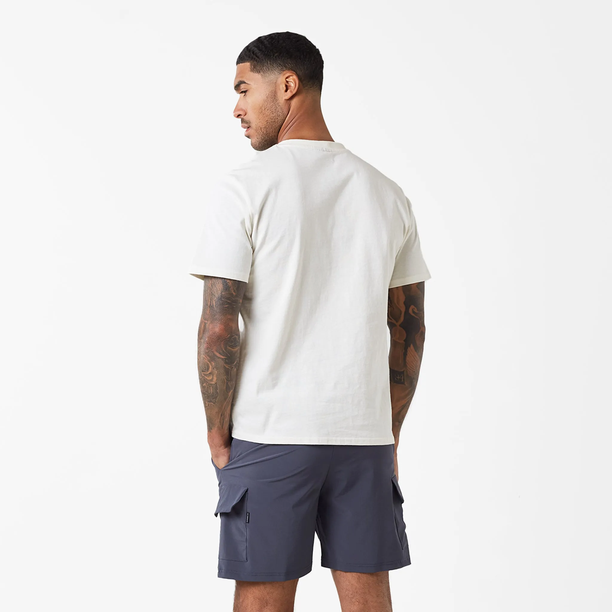 Tech Pocket Twinset | Off White Charcoal