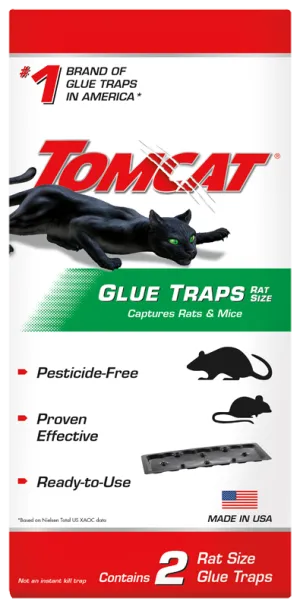 Tomcat® Glue Traps Rat Size (2 Traps)