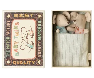 Twins, Baby Mice in Matchbox