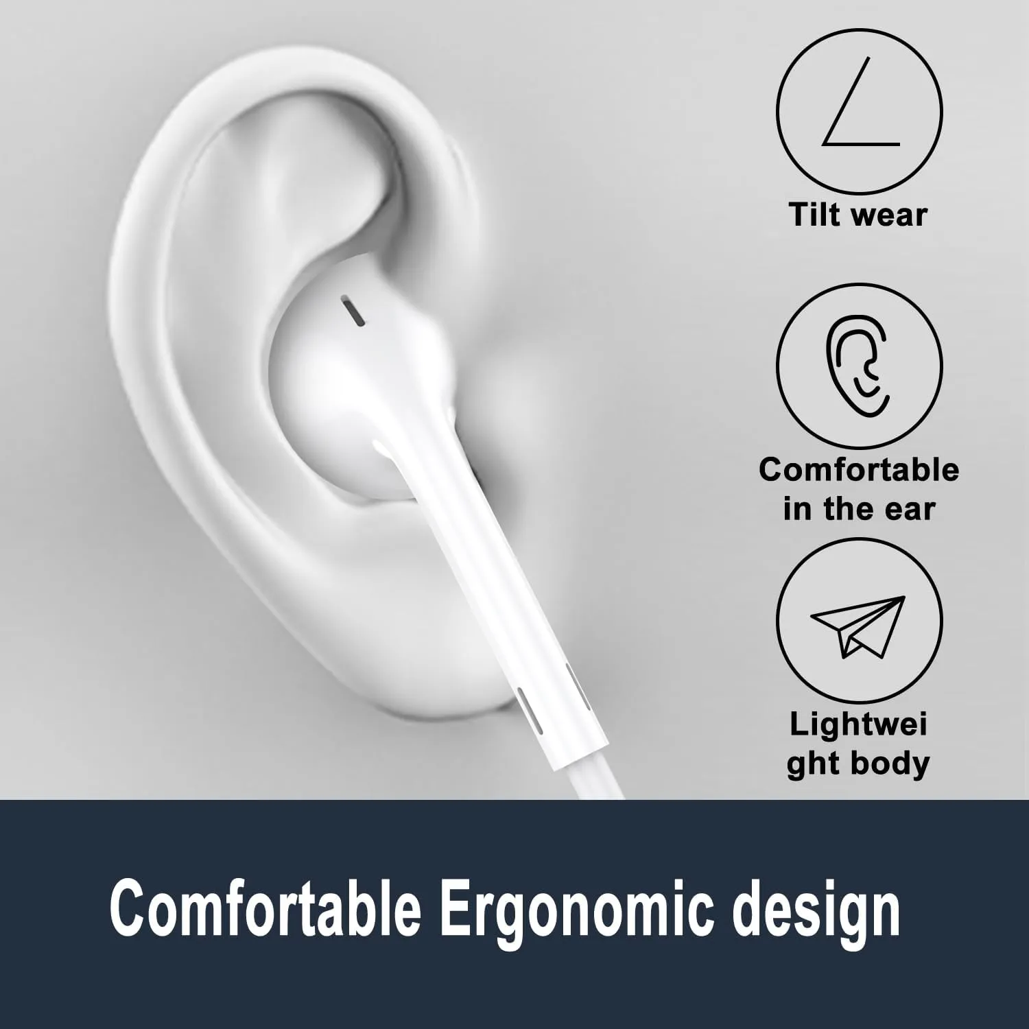 USB C in-Ear Earbuds for IPhone15 Android Phone