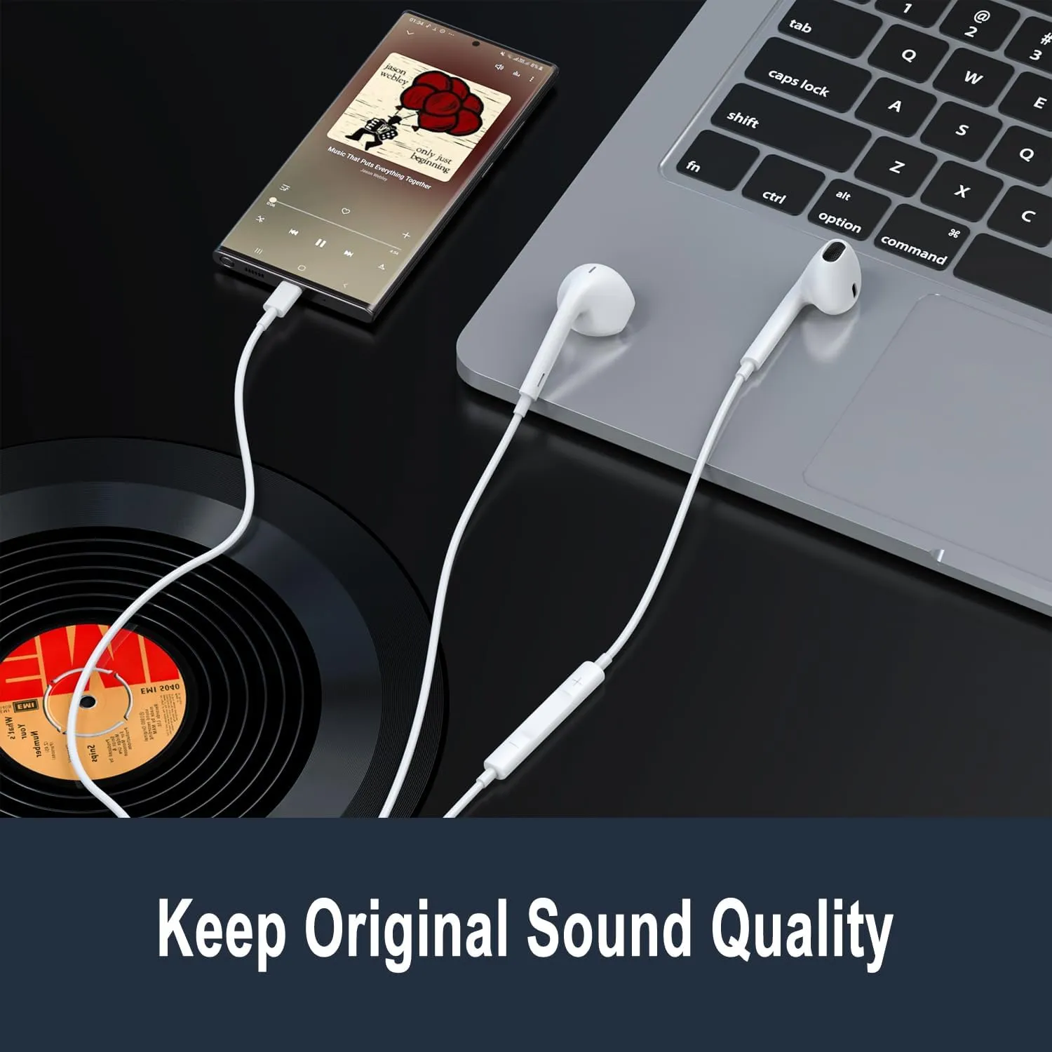 USB C in-Ear Earbuds for IPhone15 Android Phone