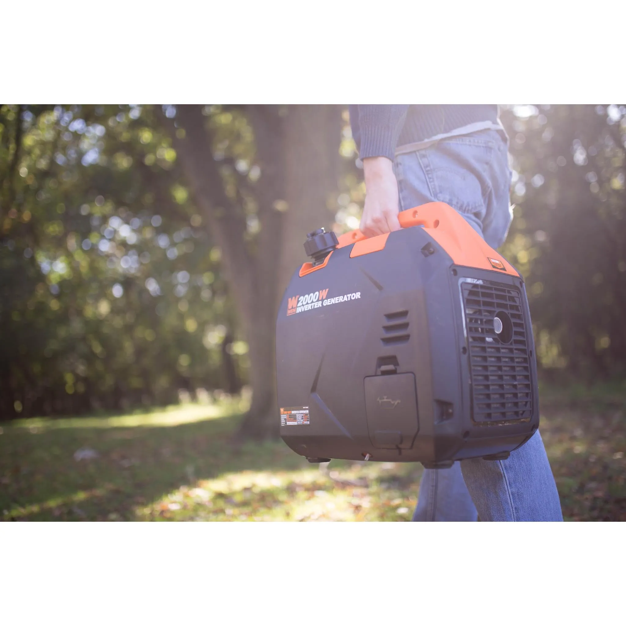 WEN 56203i Super Quiet 2000-Watt Portable Inverter Generator with Fuel Shut Off, CARB Compliant