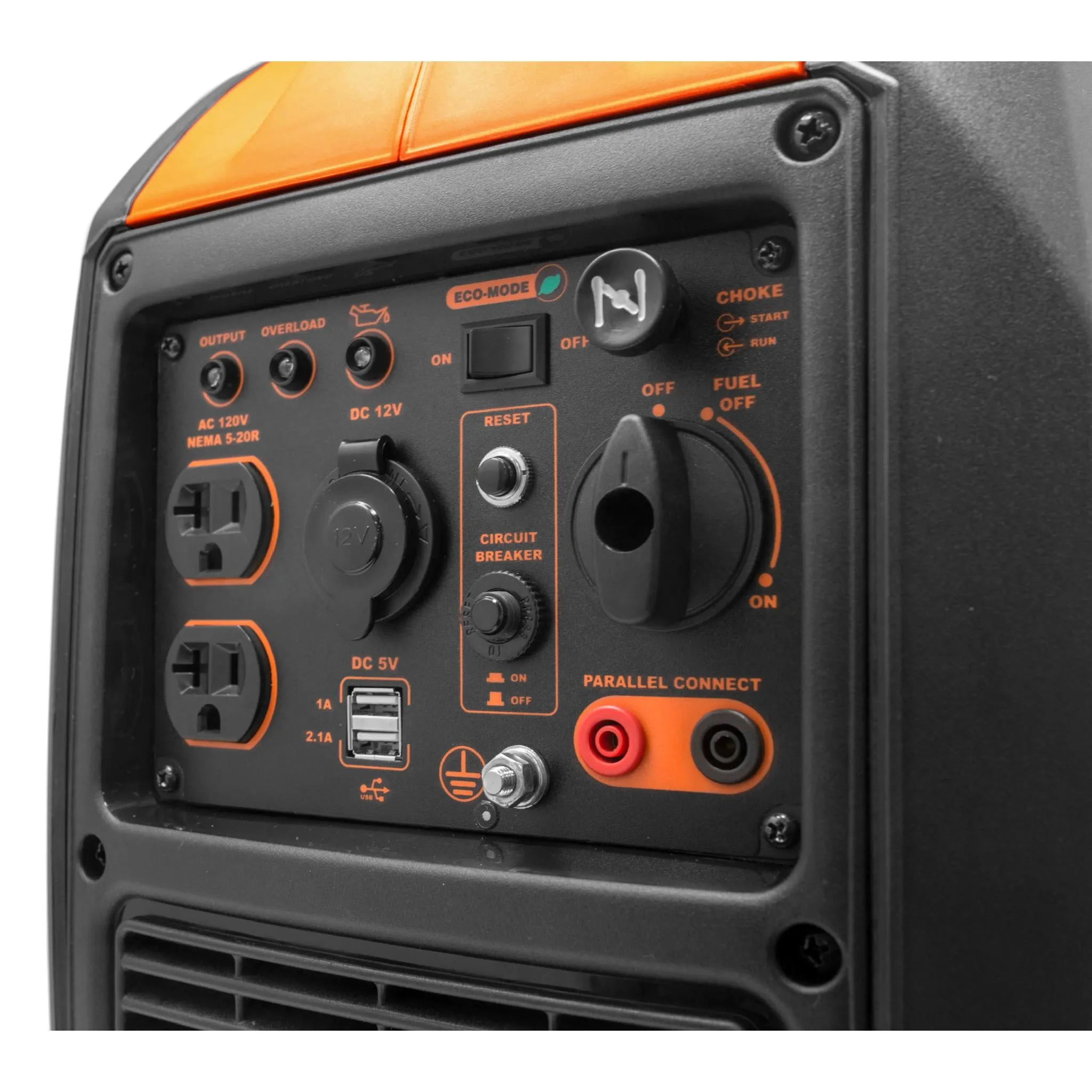 WEN 56203i Super Quiet 2000-Watt Portable Inverter Generator with Fuel Shut Off, CARB Compliant