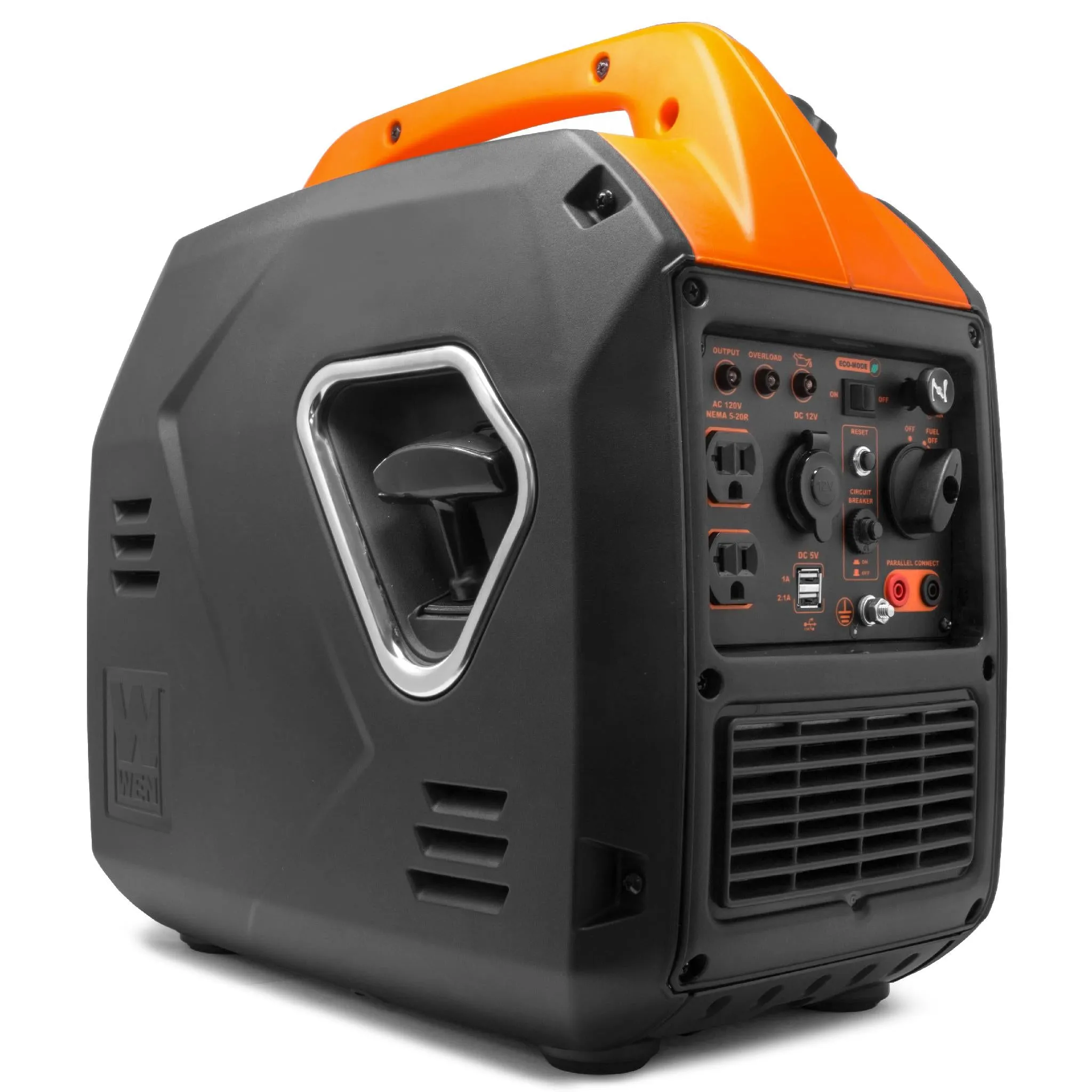 WEN 56203i Super Quiet 2000-Watt Portable Inverter Generator with Fuel Shut Off, CARB Compliant