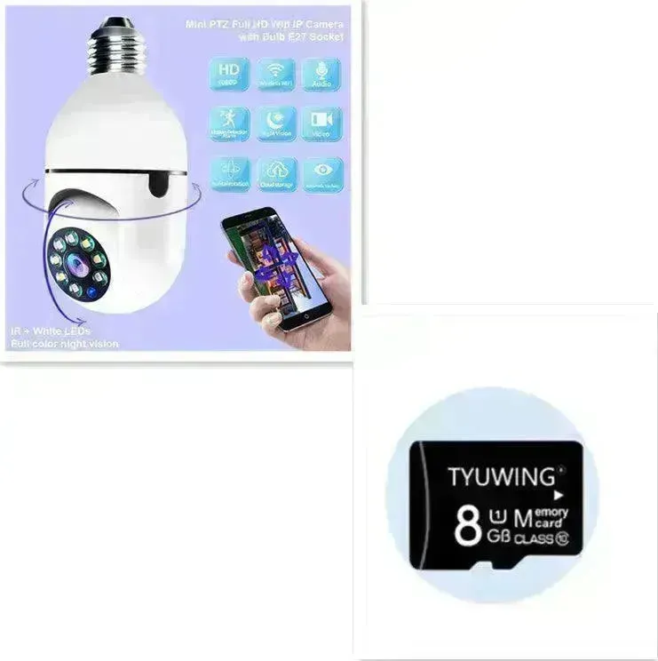 WiFi CAMERA 1080P Bulb 4X Zoom Camera E27 Home 5GWiFi Alarm Monitor Best Home Security Camera System Wireless CCTV Outdoor Security Camera