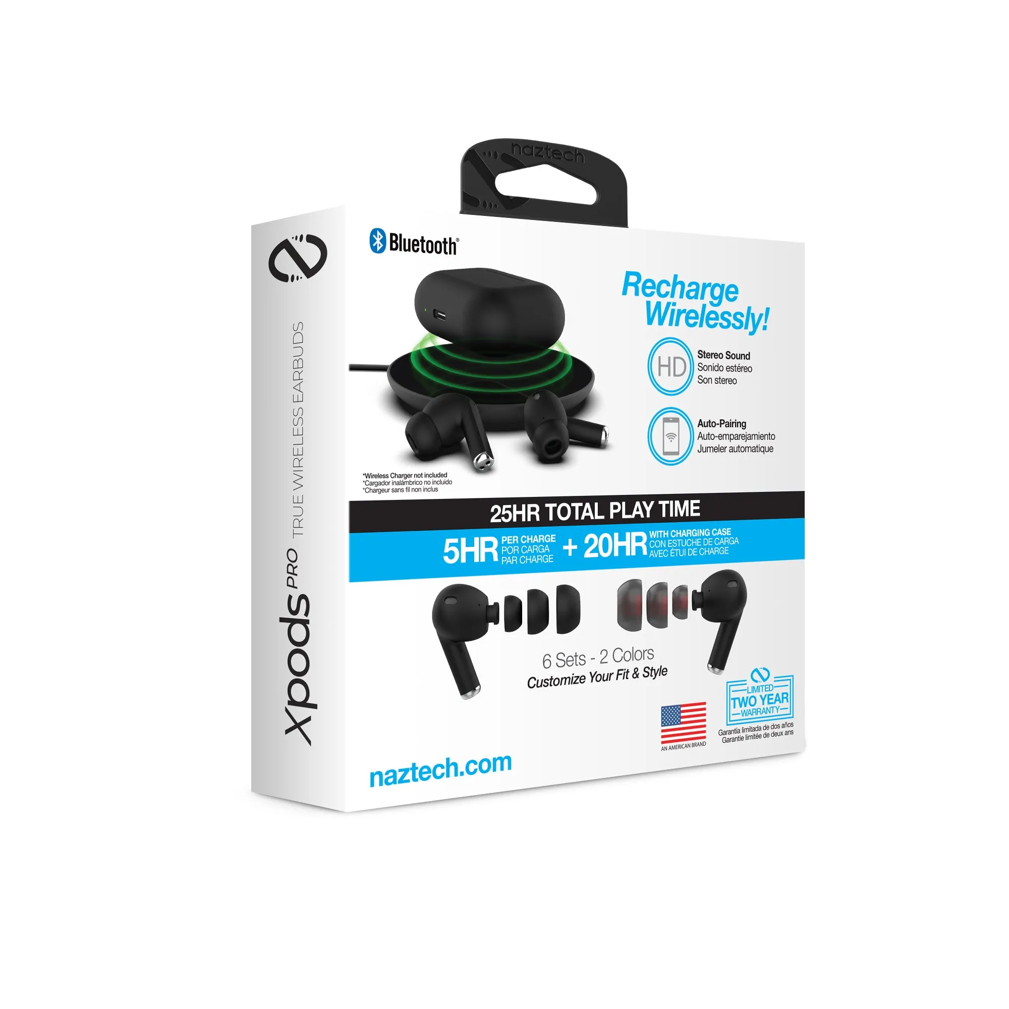 Xpods PRO True Wireless Earbuds with Wireless Charging Case